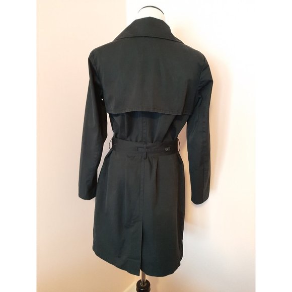 Everlane Women's Drape Trench Coat XS Black Belted - Picture 5 of 10